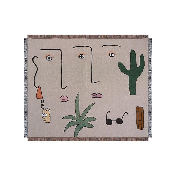 北欧インテリア (ビーエフジーエフ) 観葉植物柄 ブランケット(ひざ掛け) ライフスタイル，