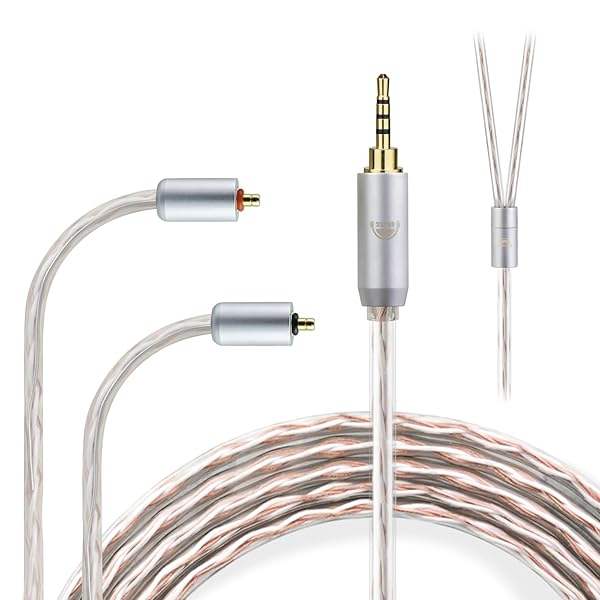 okcsc JBX リケーブル IPX LINUM BAX T2コネクタ イヤホンケーブル イヤホン・ヘッドホン用 Westone用 Pro Xシリーズ Pro X10・Pro X20・Pro X30・Pro X50などに適合 OFC 4芯 長さ1.