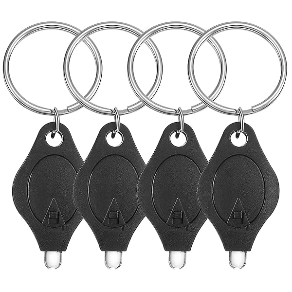 キーホルダーライト ミニ LED懐中電灯 キーライト 4個入 軽量 携帯小型 ミニライト アウトド