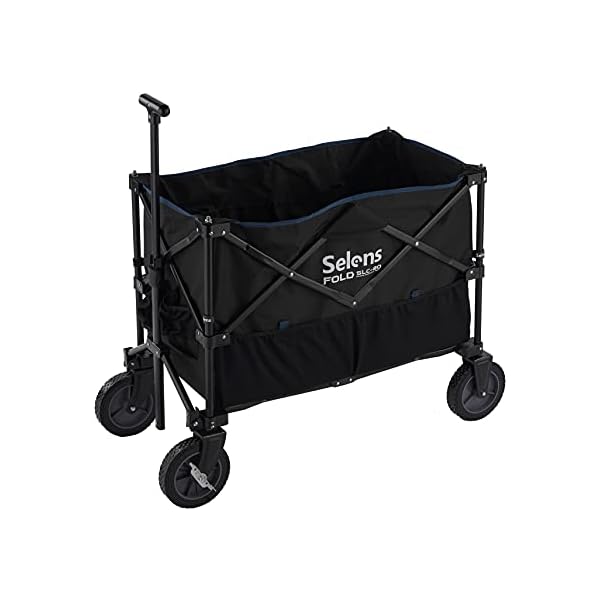 キャリーワゴン 折りたたみキャリーカート 耐荷重100kg 大容量 3/8ネジ付き ブームアームなど