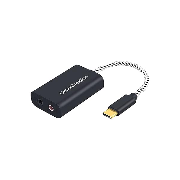 タイプ C マイク変換アダプタ, Type C 外付け サウンドカード USB C 3.5mm オーディオ ミニ ジャッ