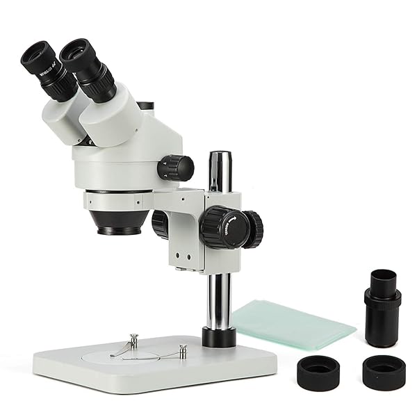 実体顕微鏡 三眼式 ズーム式 工業用 検査用 倍率:7x-45x 360°回転式ヘッド 作動距離100mm 照明