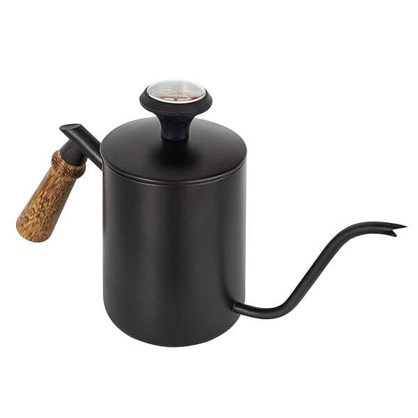 SOTECH 温度計、ステンレス鋼 グースネックケトル、ドリップポット、コーヒーケトル（600ml / 20oz）でケトルに注ぐ