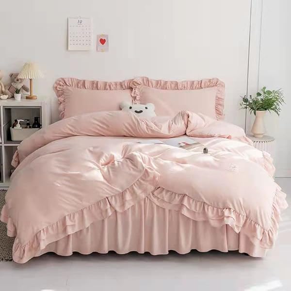 布団カバー シングル セミダブル ダブル 3/4点セット 布団カバー セット フリル 姫風 可愛い シングル..