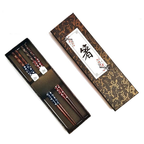 KXLCGYK 箸 二膳セット夫婦箸 木製箸セット ペアはし 全長22.5cm 和風 食洗機対応不可 結婚祝い お祝い..