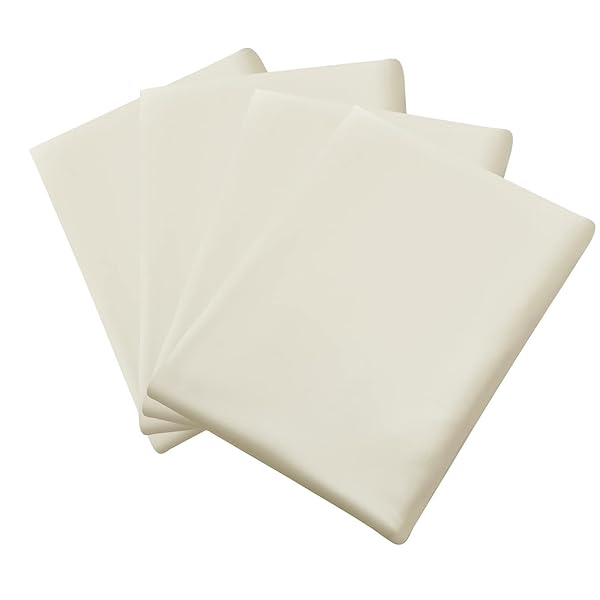 敷きシーツ フラットシーツ シングル アイボリー （150x250cm）業務用 ベッドシーツ 4枚組 マッ