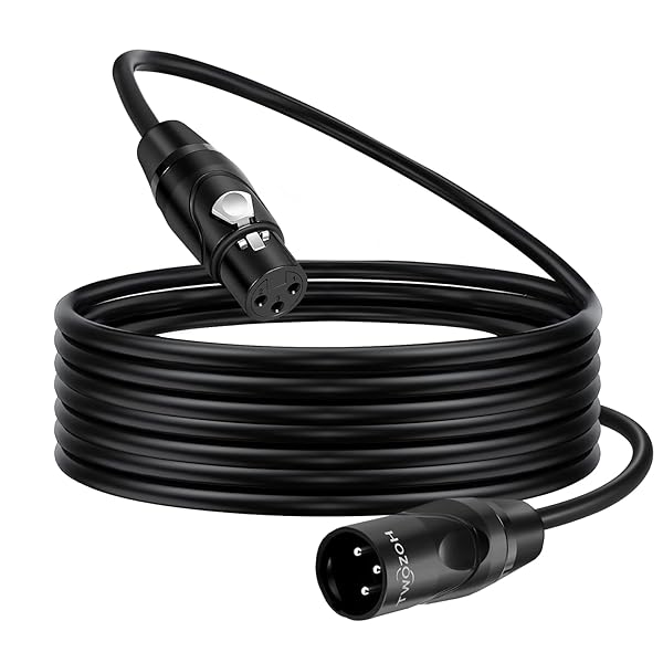 XLR ケーブル 3M、XLR オス→メス バランス3ピン XLR マイクロフォン ケーブル (Profesional/Hifi)