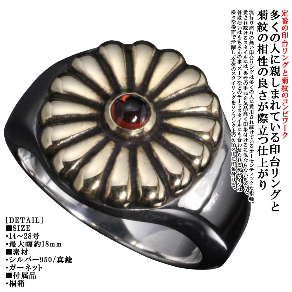 楽天市場】リング メンズ（種類（宝石）ガーネット・サイズ