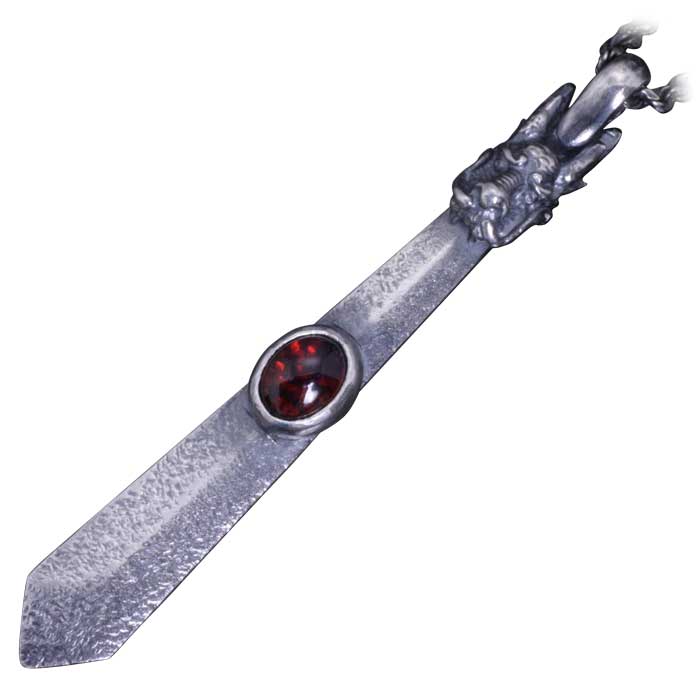 楽天龍頭-SilverAccessories WebShop-龍 ペンダント / 送料無料 龍頭 龍 剣 ペンダント トップ ガーネット シルバー ドラゴン 竜 日本 和柄 和風 ハンドメイド メンズ 男性用 おしゃれ ギフト プレゼント 雑誌掲載アイテム