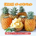 【ランク1位獲得!】沖縄県産【訳あり】ゴールドバレル (国産最高級パイナップル) 1kg以上(1〜2玉)【送料無料・即出荷可】パイン パイナップル 沖縄 フルー...