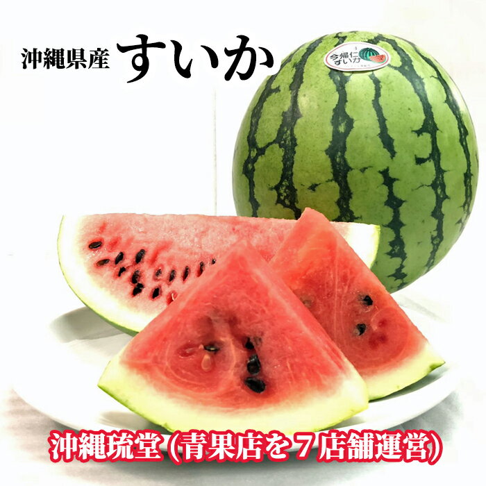 【ランク1位獲得！全国送料無料】沖縄県産すいか1玉 (3.2kg以上)国産 スイカ プレゼント ギフト 内祝い 無添加 沖縄 フルーツ 春 夏 秋 冬のサムネイル