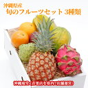 【全国送料無料】沖縄県産 旬のフルーツ詰め合わせセット3種類【化粧箱入り・ギフト最大限対応・好評の各フルーツ食べ方説明書付き】フルーツ 果物 盛り合わせ お中元...