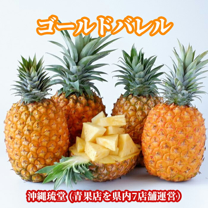 沖縄県産ゴールドバレル (国産最高級パイナップル) 1.3kg以上(1〜2玉)パイン パイナップル 沖縄 フルーツ 果物 お中元 お歳暮 ギフト 贈り物 父の日 母の日 出産祝 手土産 結婚祝 新鮮直送