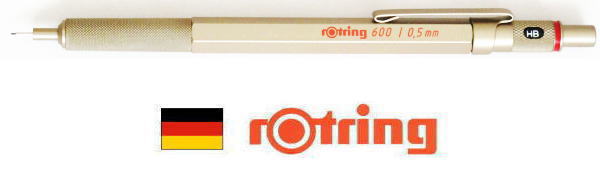 【シャープペンシル ロットリング】RO 600 メカニカルペンシルゴールド