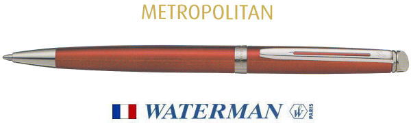 【ボールペン ウォーターマン】メトロポリタン　エッセンシャル コメットレッドCT