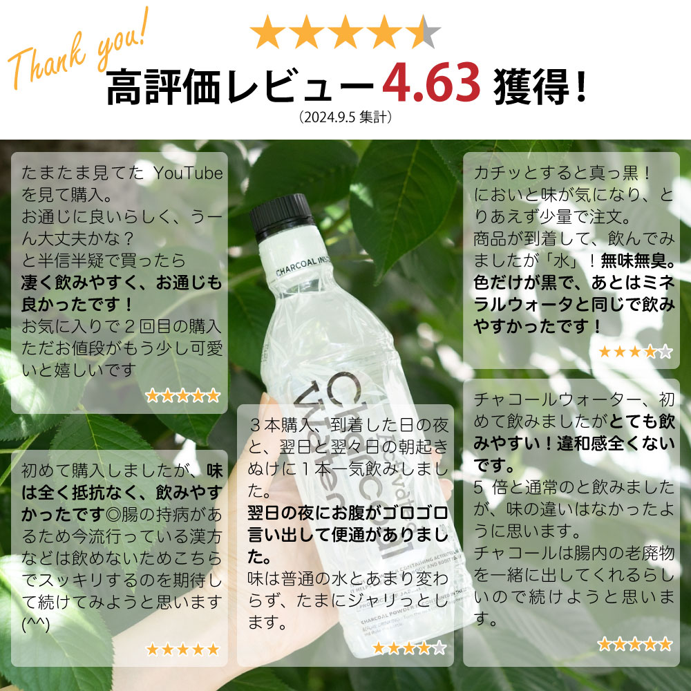 アクティブ チャコールウォーター 490ml 3本 チャコール 炭 ウォーター チャコールクレンズ charcoal water 竹炭 活性炭 ダイエット 腸活 カロリーゼロ 炭水 黒水 国産 天然水 琉球フロント ryukyufront-10000541 琉球フロント WORLD SHOP サンプル画像2