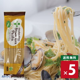 【お得なレビューキャンペーン実施中！】グルテンフリー 米粉 国産 無添加 パスタ スパゲッティ 麺 アレルギー 置き換え おいしいPLUS グルテンフリーブラウンライスパスタ スパゲッティ 200g 5個 玄米 太さ1.7mm