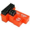6mm 36pc英字アルファベット&数字スタンプポンチセット 打刻印ポンチセット T291