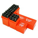 8mm 36pc英字アルファベット&数字スタンプポンチセット 打刻印ポンチセット T292