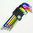 9pc レインボーカラー いじり止めトルクスレンチ セット T147