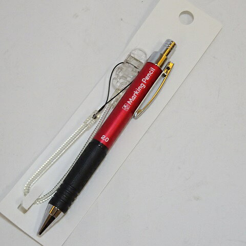 ★メール便可　たくみ　マーキングペンシル　赤　2.0mm芯　ノック式鉛筆5連発　アル...