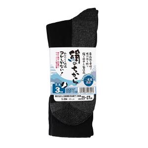 Rakuten - 【おたふく手袋】メール便可【先丸靴下】S284 絹のちから3足組　足底補強先丸靴下　25～27cm　作業用靴下　DIY　保温性があり冬暖かく、夏には抜群の吸汗性と発散力で足ムレを解消