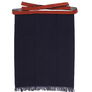 Rakuten - ★5セット【送料無料】6206　腰下帆前掛け　片ポケット付　紺　日本製　 約46cm×55cm　おたふく手袋　送料安い