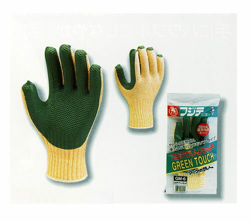 Rakuten - 【送料無料】富士手袋　GM-6　フジテゴム張り　グリーンタッチ　ワークの鉄人