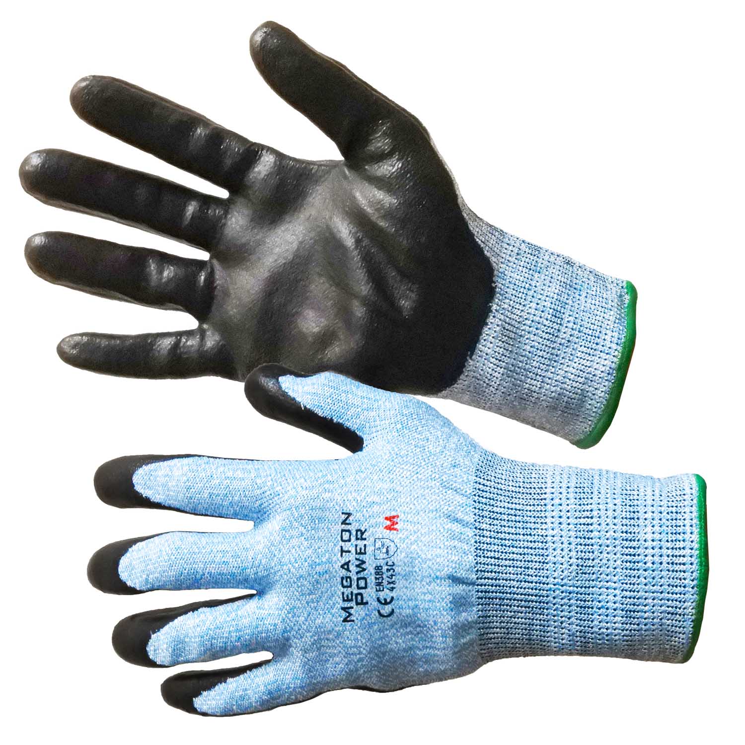 【送料無料】富士手袋　25-12　メガトンパワー耐切創　S/M/L/LL　耐摩耗レベル4　　耐引裂レベル4　　耐突刺レベル3　EN ISO 耐切創レベルC　刃物やガラス破片、ガレキ等の取り扱いに最適！