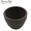 MH-NY03 陶器鉢 素焼き 3号 3号鉢 黒 ブラック アガベ 塊根植物 コーデクス
