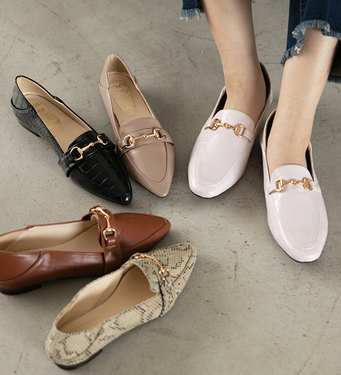 GeeRA（ジーラ）ローファー 選べる！ビットローファー（プレーン） (S(22.5cm)〜LL(25.0cm)) 40代 ファッション ryuryu リュリュのサムネイル