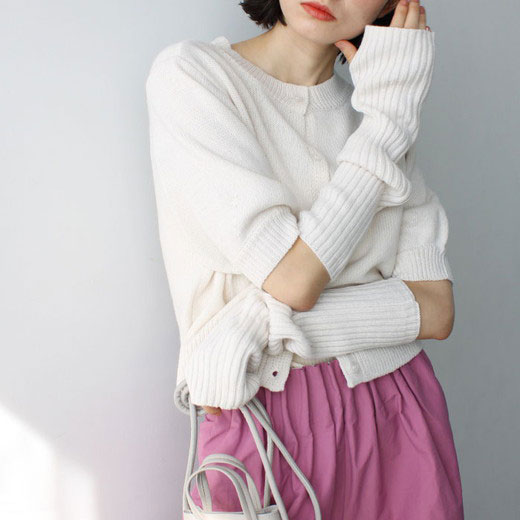 【2点20%クーポン配布中！】 マルチウェイアームウォーマー付ニットカーディガン レディース 春 トップス カーディガン ボレロ M-L