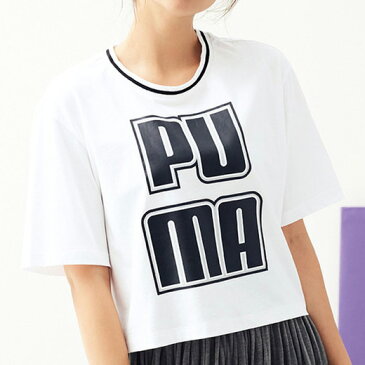 ●SALE!!セール●Tシャツ S M L <puma>クロップドTシャツ(S〜L) 40代ファッション ラナン レディース ryuryu リュリュ シャツ トップス アウトレット 在庫処分