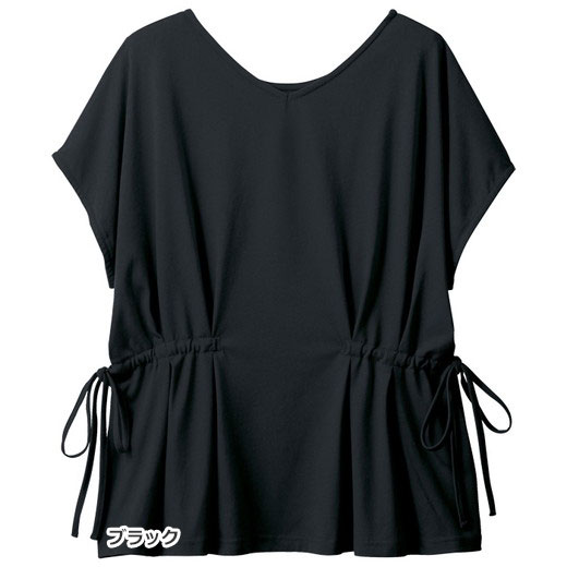 【400円OFFクーポン配布中】●SALE!!セール●カットソー・プルオーバー S M LL 3L サイドリボンチュニックTシャツ(S〜3L) 40代 レディースファッション レディース ryuryu リュリュ トップス 40代 ファッション 在庫処分 アウトレット