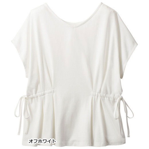 【400円OFFクーポン配布中】●SALE!!セール●カットソー・プルオーバー S M LL 3L サイドリボンチュニックTシャツ(S〜3L) 40代 レディースファッション レディース ryuryu リュリュ トップス 40代 ファッション 在庫処分 アウトレット