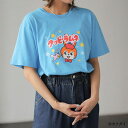 ★アウトレット★Tシャツ M L LL 【クッピーラムネ】コラボTシャツ(M〜LL) 40代レディースファッション レディース ryuryu リュリュ トップス シャツ