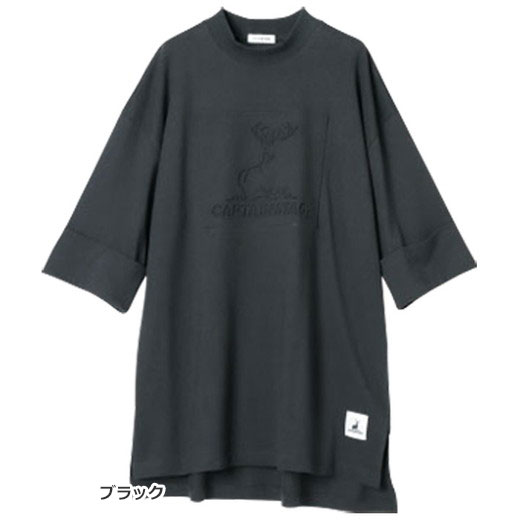 カットソー・プルオーバー M L LL ＜CAPTAIN STAG＞綿100％エンボス加工七分袖Tシャツ(M〜LL) 30代 40代レディースファッション レディース ryuryu リュリュ 春 春服 ラナン Ranan トップス