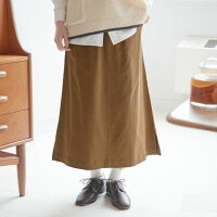 【WEB限定】 スカート 膝丈 M L LL 3L ストレッチ綿混ロング台形スカート(M〜3L) 40代レディースファッション 秋冬 秋服 冬服 30代 レディース ryuryu リュリュ Viola e Viola ヴィオラ ボトムス ミディスカート ミディ丈