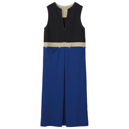 【2点20%クーポン配布中！】 カラーブロックジャンスカ レディース 夏 ワンピース M-3L