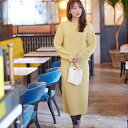 【全商品ポイント5倍 13日18:00~23:59】ケーブル柄ニットセットアップ レディース 秋 トップス アンサンブル M-LL