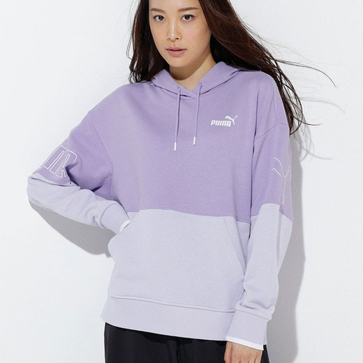 【2点20%クーポン配布中！】 ＜PUMA＞ブロックフーディスウェット レディース 秋冬 トップス パーカー S-XL