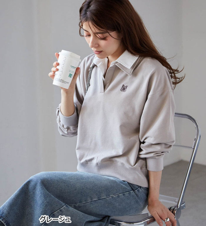 値下げ不可 stone トレーナー 襟付き トレーナー メンズ スウェード[品番：LU000013001]｜LUXSTYLE（ラグ