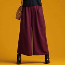 ロングパンツ S M LL L裏起毛ロングフレアガウチョパンツ(S?LL) ryuryu/リュリュ 30代 40代 ファッション レディース ボトムス レディース 秋冬 ファッション ロング ワイドパンツ 裏起毛 パンツ
