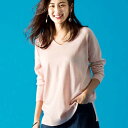 ニットセーター M LL L 3LVネックカシミヤタッチニット ryuryu/リュリュ ラナン Ranan 30代 40代 ファッション レディーストップス 長袖 春 大人 プルオーバー チュニック