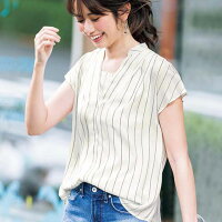●SALE!!セール●ブラウス レディース 夏機能付インナー1体型!スキッパーブラウス ryuryu リュリュ レディース 夏服 アウトレット 在庫処分 40代 レディースファッション