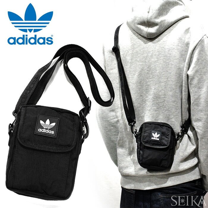 アディダス ショルダーバッグ (59) EV7572 adidas ORIGINALS NATIONAL FESTIVAL CROSSBODY BAG オリジナルス ブラック ミニショルダー ポーチ メンズ レディース 鞄 かばん キャッシュレス ギフト 斜め掛け