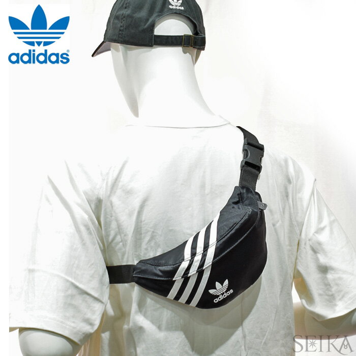 アディダス ボディバッグ (69)GD1649 adidas ORIGINALS WAISTBAG NYLON ウエストバッグメンズ レディース 鞄 かばん ミニバッグ ブラック スポーツ サイクリングにも ギフト (CPT)