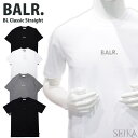 【新生活応援フェア】ボーラー BALR.Tシャツ B10003 (11)ブラック (12)ホワイト (13)ダークグレー (14)ブラック 半袖 Classic Straight T-Shiit メタリックロゴ クルーネック メンズ ロゴ アパレル カジュアル