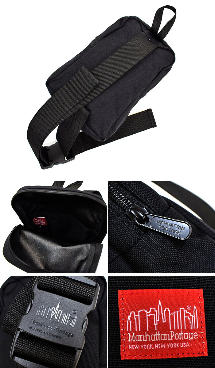 Manhattan Portage マンハッタンポーテージ ボディバッグ 1910 Ellis Backpack Bla...