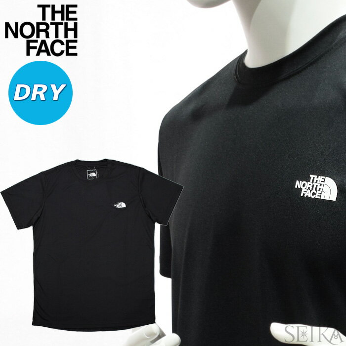 楽天腕時計＆ブランドギフト　SEIKAノースフェイス Tシャツ 半袖 （93）NF0A3RX3 JK3 THE NORTH FACE Men's Reaxion Amp Crew TNF Black ブラック メンズ ロゴ Tシャツ アパレル ネコポス配送 （NPS）